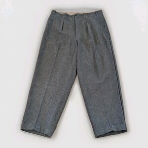 Vintage 1950s Swedish Army M39 Wool Field Trousers Grey Military 36x28 NW 59